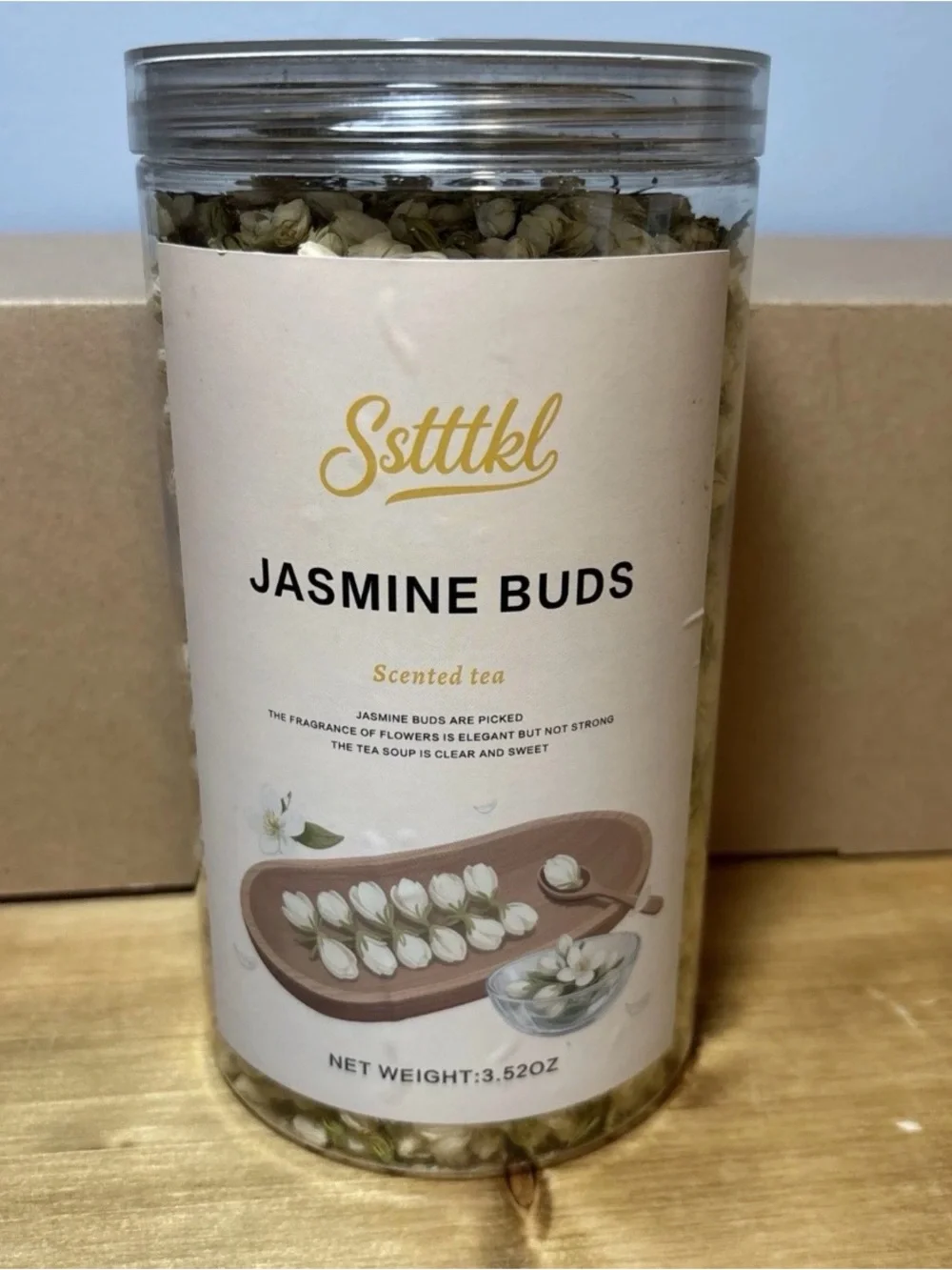 Jasmine Flower Tea 3.52 Oz Dried Premium Jasmine Buds Tea